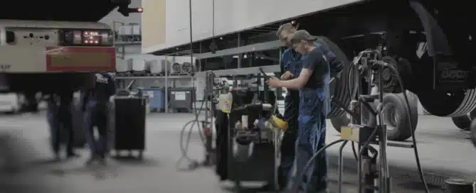 Werkplaats van Becx Verhuur waar digitalisering en datagedreven sturing het onderhoudsproces ondersteunen.