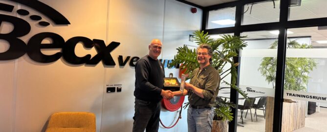 Berry van Spreeuwel, Beste Praktijkopleider sector Entree bij Becx Verhuur