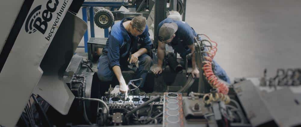 Interne opleiding en begeleiding van monteurs bij Becx Verhuur